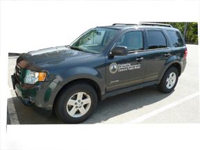 Black Hybrid Vehicle