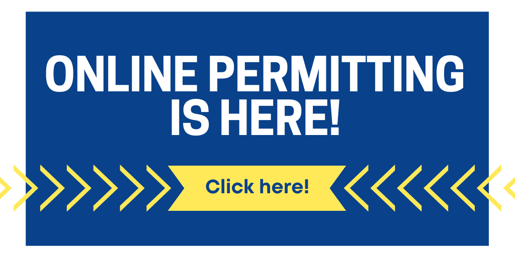  online permitting is here banner