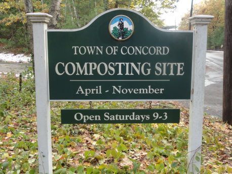 Town of Concord Composting Sign