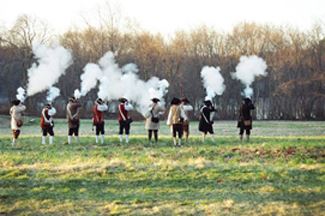 Reenactment of Dawn Salute