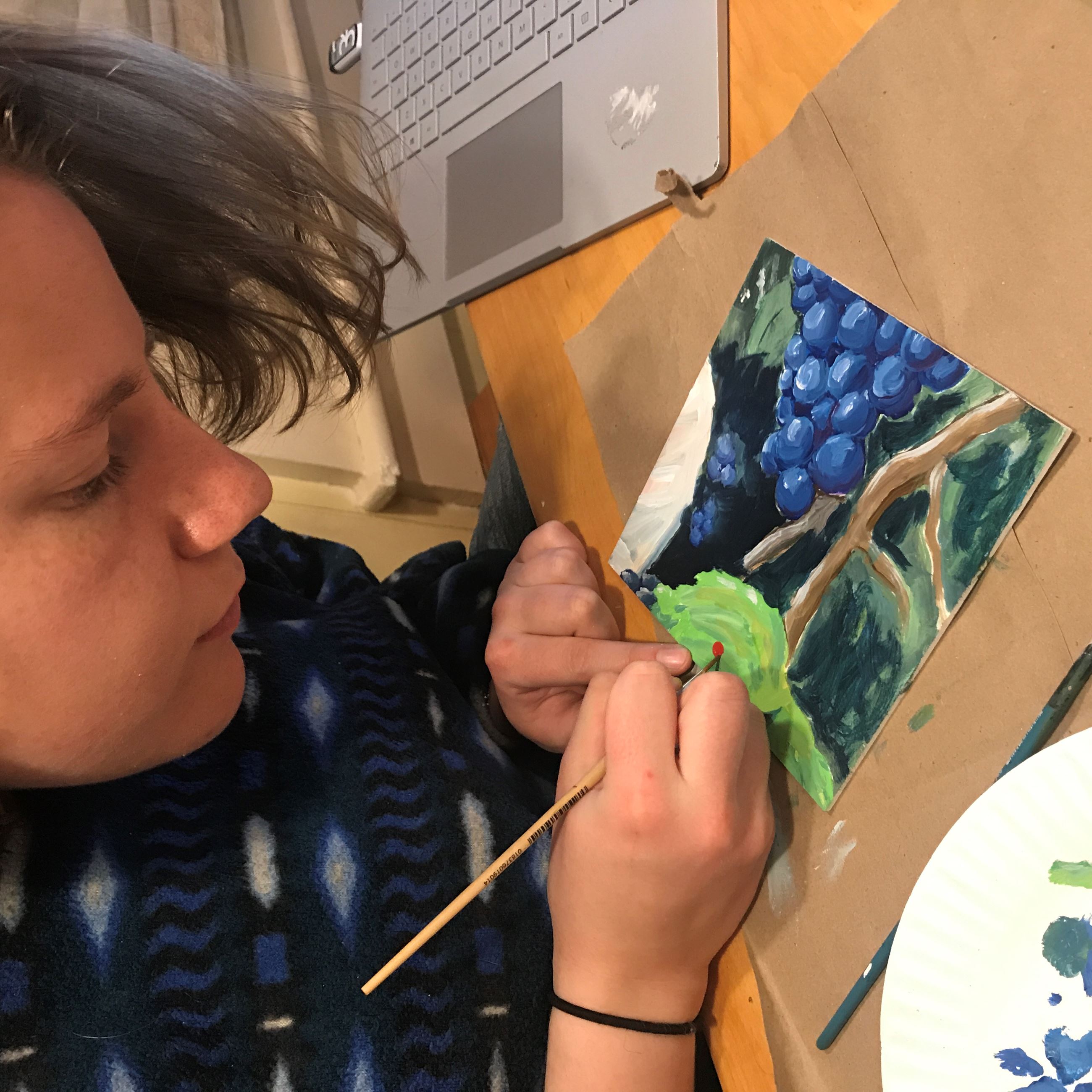 Iris_s leaf with lady bug (2)