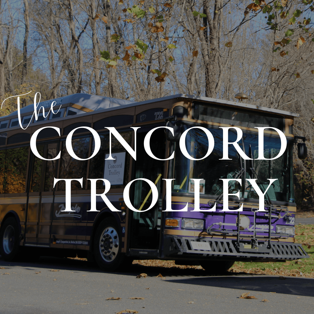 Concord Trolley image with words The Concord Trolley