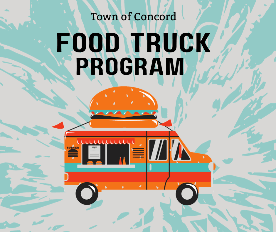 Orange and teal food truck image 