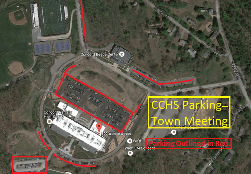 CCHS Parking - Town Meeting