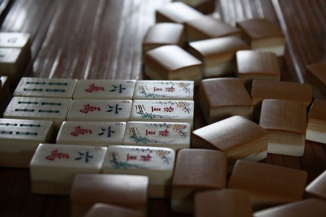 Photo of Mahjong Tiles Mahjongg by Henry Bush Flicker Creative Commons