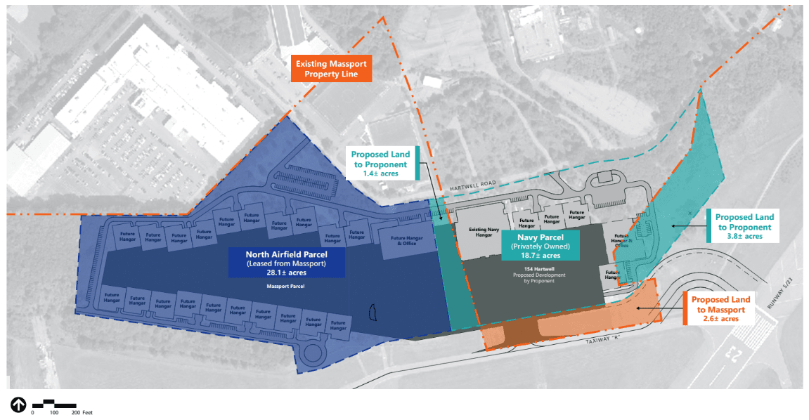 north field hanscom expansion project map graphic