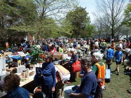 Large Group of People Sitting Down
