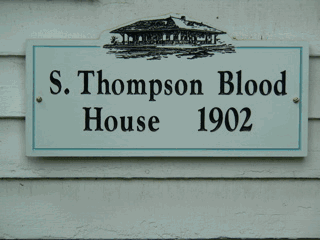 S. Thompson Blood Sign